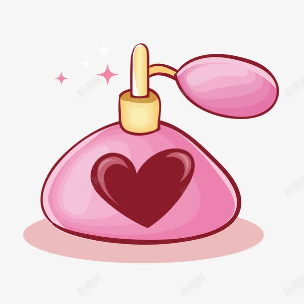 香水瓶淡粉色png免抠素材_88icon https://88icon.com 淡粉色 香水瓶