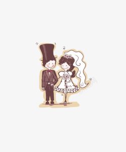 卡通欧式婚礼素材