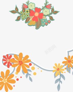 小清新花卉边框片素材