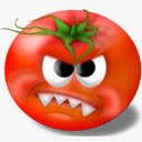愤怒的番茄素材