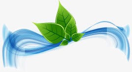 装饰流水绿叶png免抠素材_88icon https://88icon.com 流水 绿叶 装饰