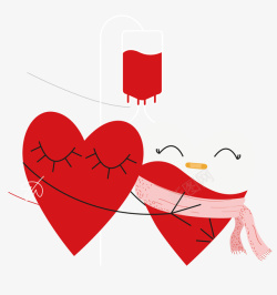 世界红十字可爱插图无偿献血献爱素材