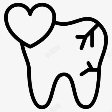牙科牙齿保健图标图标