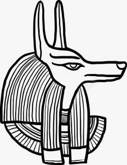 古埃及动物雕像素材