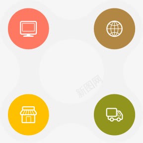 圆形分类png免抠素材_88icon https://88icon.com 信息 分类 商业 圆形 科技