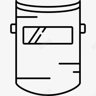 金属笔筒焊接面罩图标图标