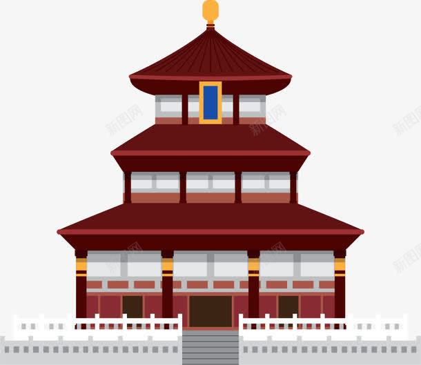 卡通扁平中国风建筑塔png免抠素材_88icon https://88icon.com 中国风 卡通 塔 建筑 扁平