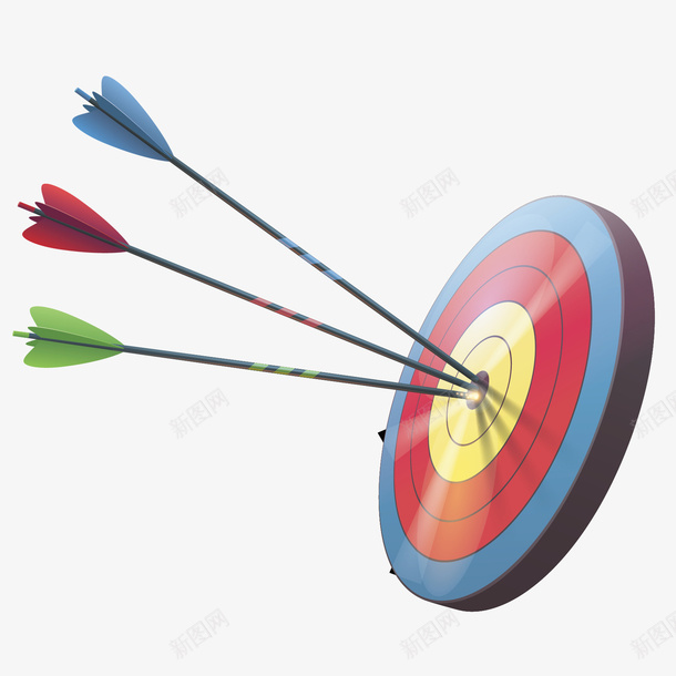 箭和靶子矢量图eps免抠素材_88icon https://88icon.com 圆形 彩色 标靶 矢量图 箭 红色 绿色 绿色准星 蓝色 运动 靶子