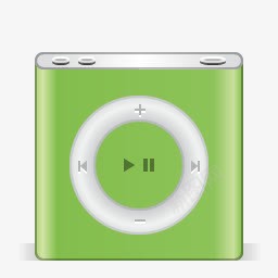 苹果iPod纳米绿色苹果节日图标图标