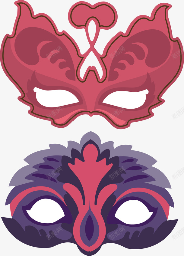 舞会面具矢量图eps免抠素材_88icon https://88icon.com 彩色 彩色面具 矢量假面具 舞会 舞会面具 面具 矢量图
