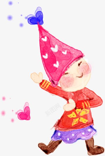 爱心帽子创意手绘儿童png免抠素材_88icon https://88icon.com 儿童 创意 帽子 爱心