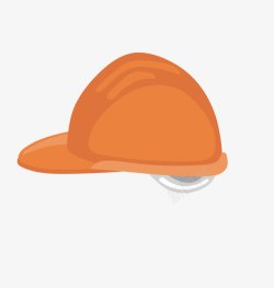 橙色帽子矢量图素材