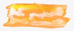 橙色水彩墨迹素材