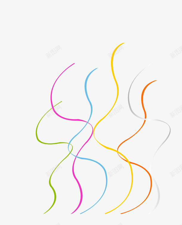 彩条矢量图eps免抠素材_88icon https://88icon.com 彩条 彩色线条 矢量线条 矢量图