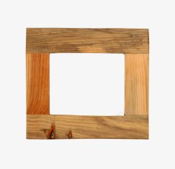 棕色木框素材
