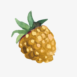 卡通手绘水果装饰海报菠萝素材