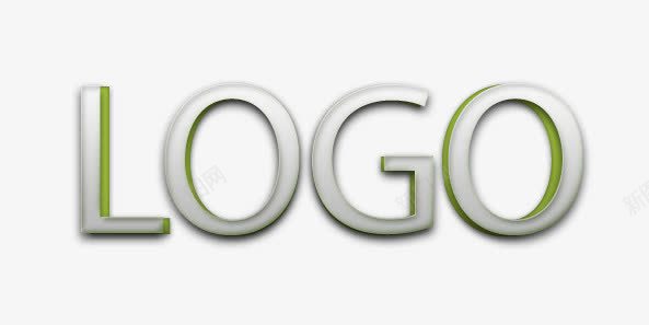 LOGO艺术字文字浮雕效果图标图标