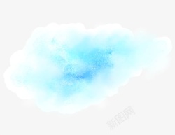 蓝色云朵创意素材