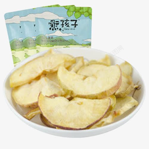 熊孩子苹果干png免抠素材_88icon https://88icon.com 产品实物 苹果干 零食 食品