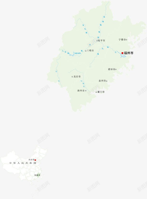福建地图png免抠素材_88icon https://88icon.com 地图 沿海 福建 素材