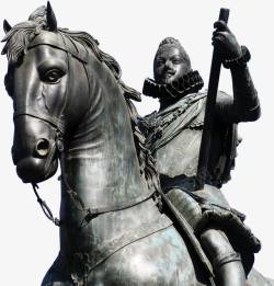 骑马的雕像素材