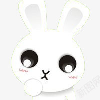 卡通兔子png免抠素材_88icon https://88icon.com 兔子 动物 卡通 可爱 白色