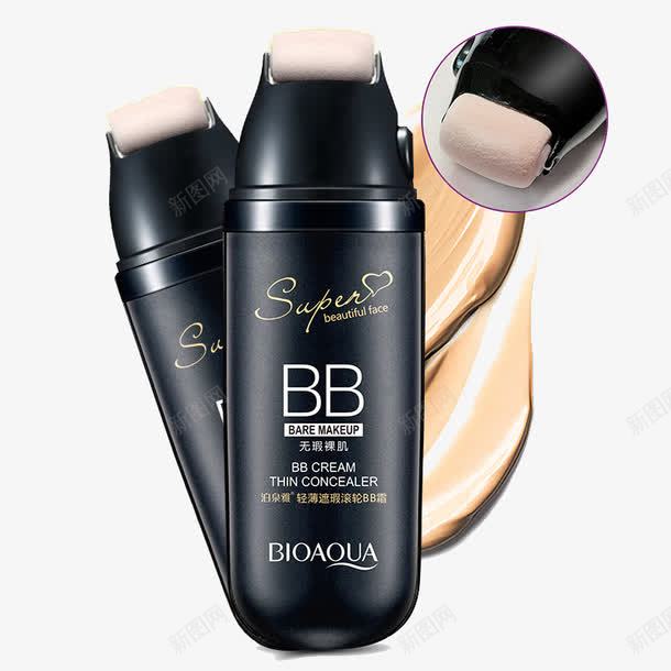 轻薄滚轮BB霜png免抠素材_88icon https://88icon.com BB霜 BB霜抹色 产品实物 化妆品 泊泉雅 轻薄滚轮