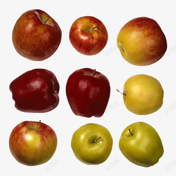 九个苹果png免抠素材_88icon https://88icon.com png 产品实物 水果 红色 青苹果