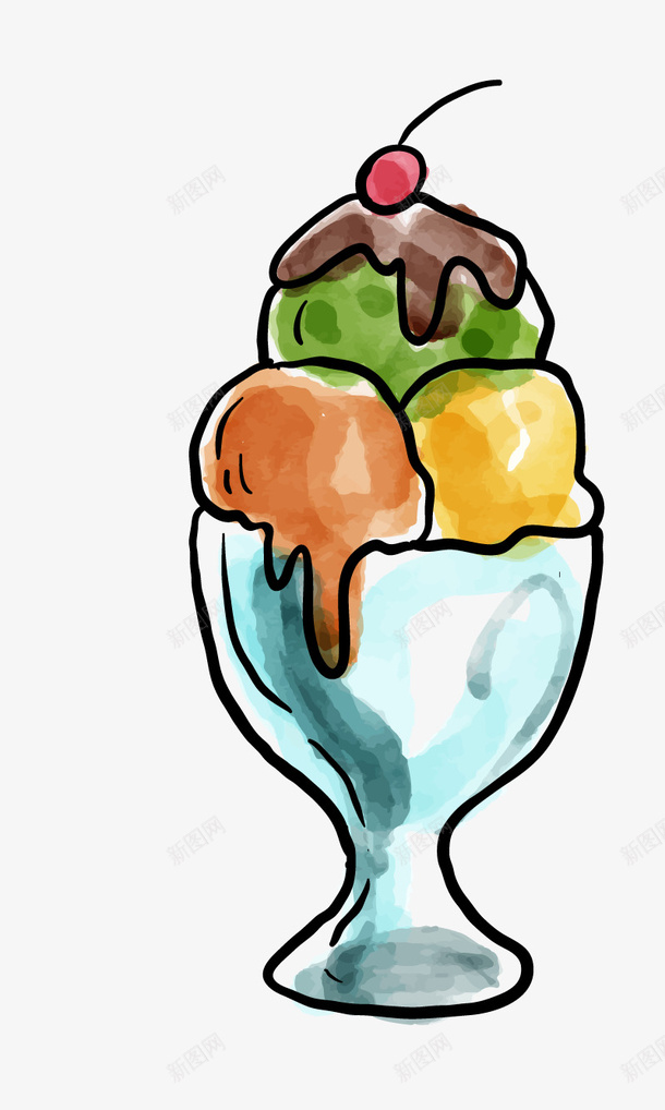 手绘巧克力水果冰淇淋矢量图eps免抠素材_88icon https://88icon.com 冰淇淋 创意 巧克力 巧克力水果冰淇淋 手绘巧克力水果冰淇淋 水果 矢量图