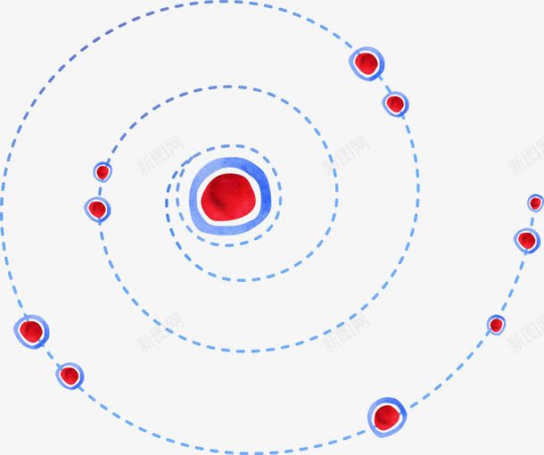 行星轨迹png免抠素材_88icon https://88icon.com 可爱 手绘 球球 行星轨迹