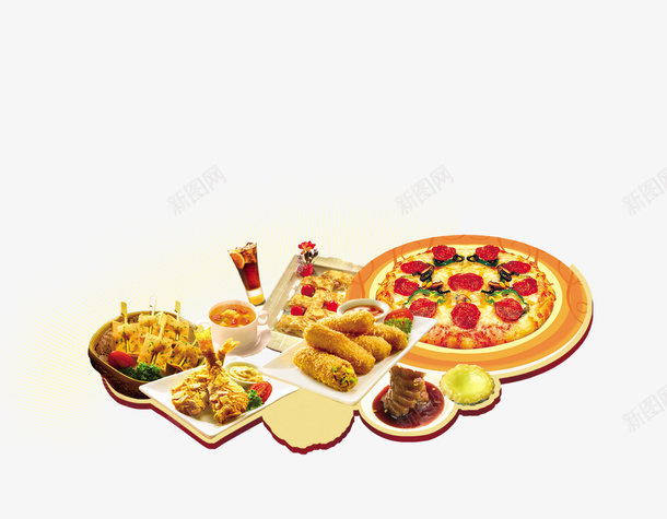 美食促销海报psd免抠素材_88icon https://88icon.com 促销海报 美食 设计素材