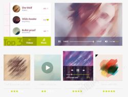 音乐UI窗口界面素材