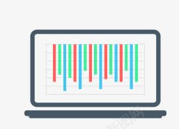 电脑柱状图png免抠素材_88icon https://88icon.com 彩色矢量图表 柱状图 直线图
