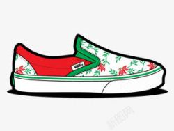 货车花鞋vansliponsshoesicons素材