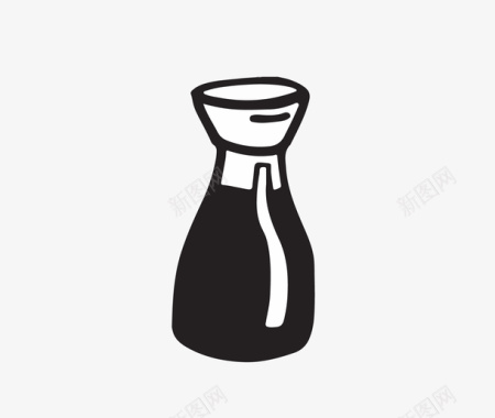 酱油瓶矢量图图标图标