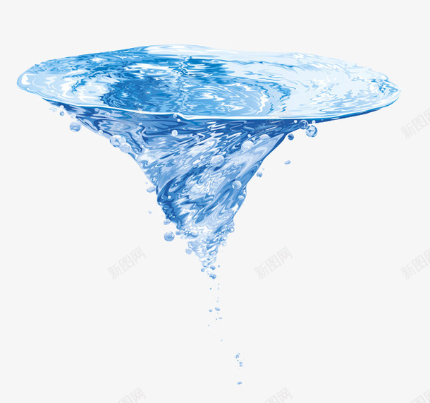 蓝色旋窝png免抠素材_88icon https://88icon.com 水 蓝色旋窝