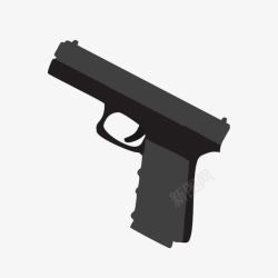 黑色手枪素材