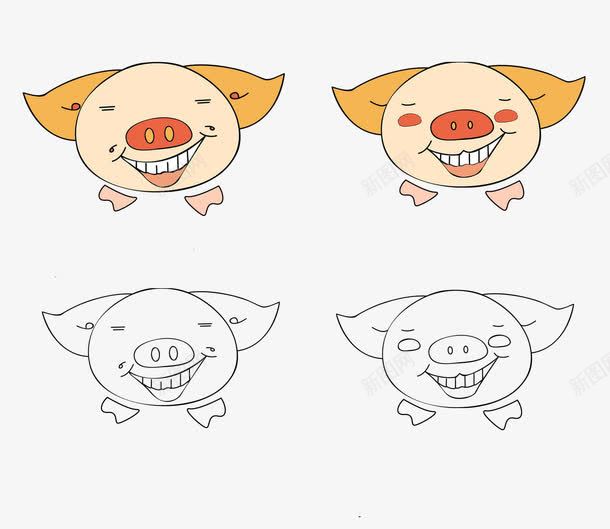 卡通猪鼻子png免抠素材_88icon https://88icon.com 动物 卡通 可爱 猪鼻子