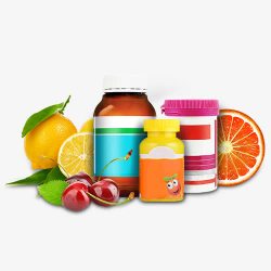 维生素水果保健产品素材
