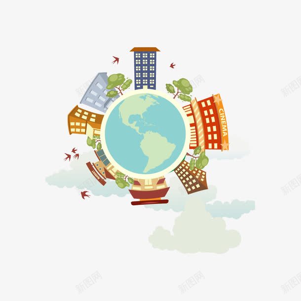 地球大厦大楼png免抠素材_88icon https://88icon.com 地球 大厦 大楼