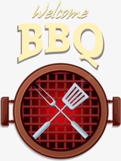 精美烧烤BBQ烤炉矢量图素材