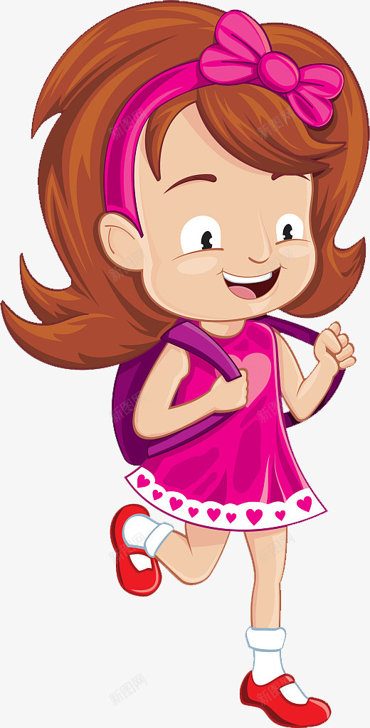 可爱人物插图背书包的小女孩png免抠素材_88icon https://88icon.com 人物插图 可爱 小女孩 小孩背书包 背书包 蝴蝶结