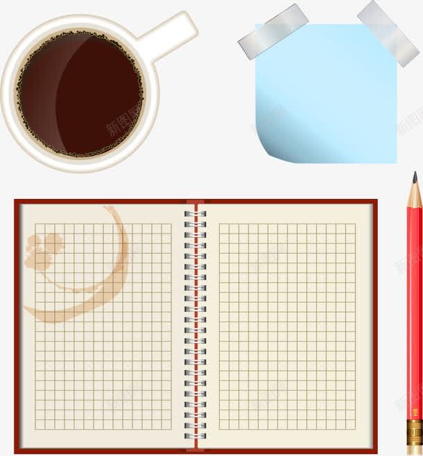 木桌上的咖啡和记事本png免抠素材_88icon https://88icon.com 卡通咖啡 咖啡 木桌 矢量咖啡 记事本