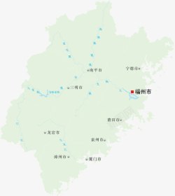 福建省地图素材