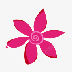 粉红花卉彩绘背景素材