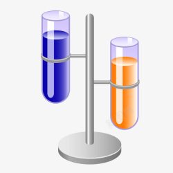 彩色试管支架素材