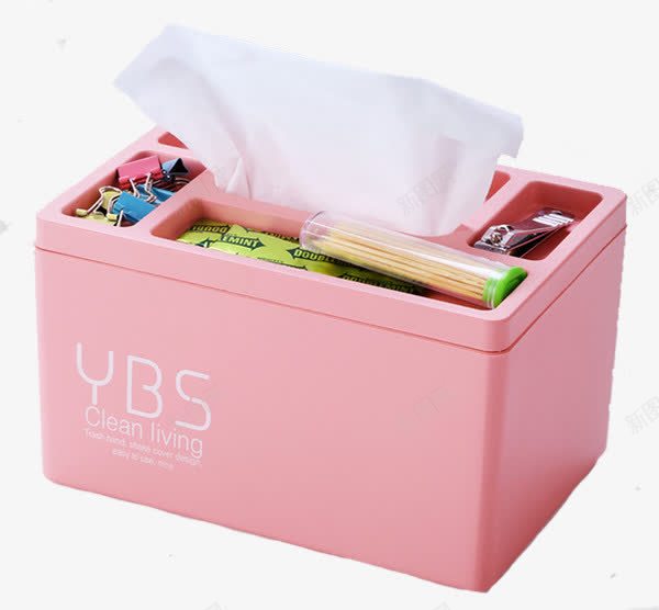 粉色纸巾盒png免抠素材_88icon https://88icon.com 产品实物 便捷 耐用