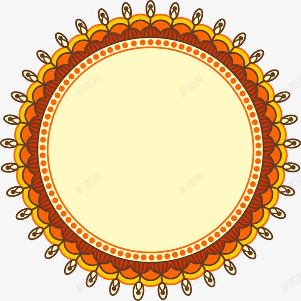 手绘几何花边圆形图案png免抠素材_88icon https://88icon.com 几何 图案 圆形 手绘 花边