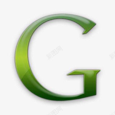 谷歌标志绿色果冻社交媒体图标图标