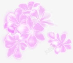 手绘可爱粉色小花素材